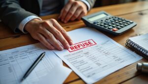 Quelles sont les raisons de refus de dossier liées à la cotisation d'un prêt ?