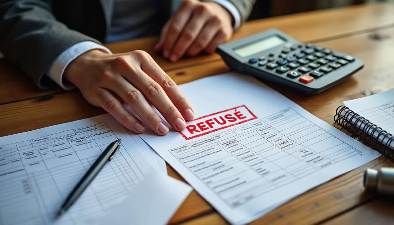 Quelles sont les raisons de refus de dossier liées à la cotisation d'un prêt ?