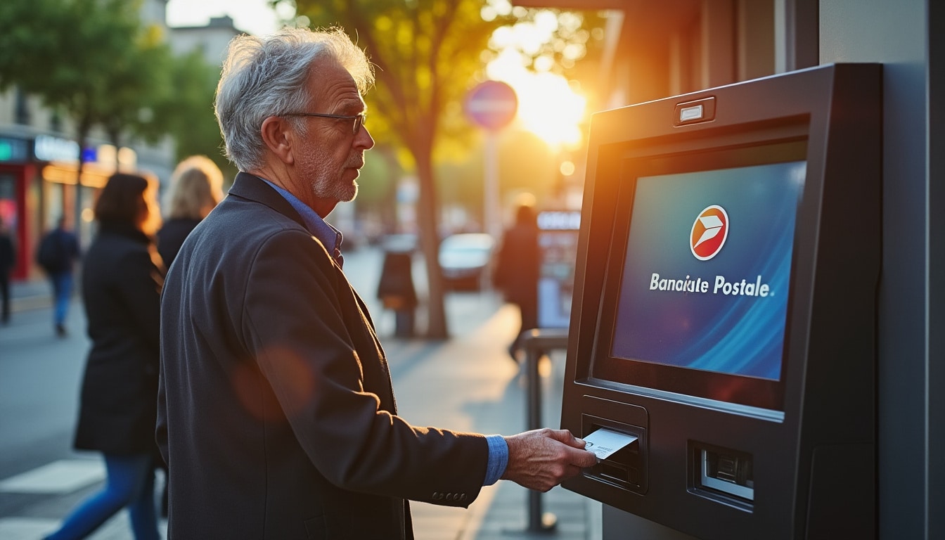 Illustration: Comprendre le fonctionnement du retrait au distributeur de la Banque Postale